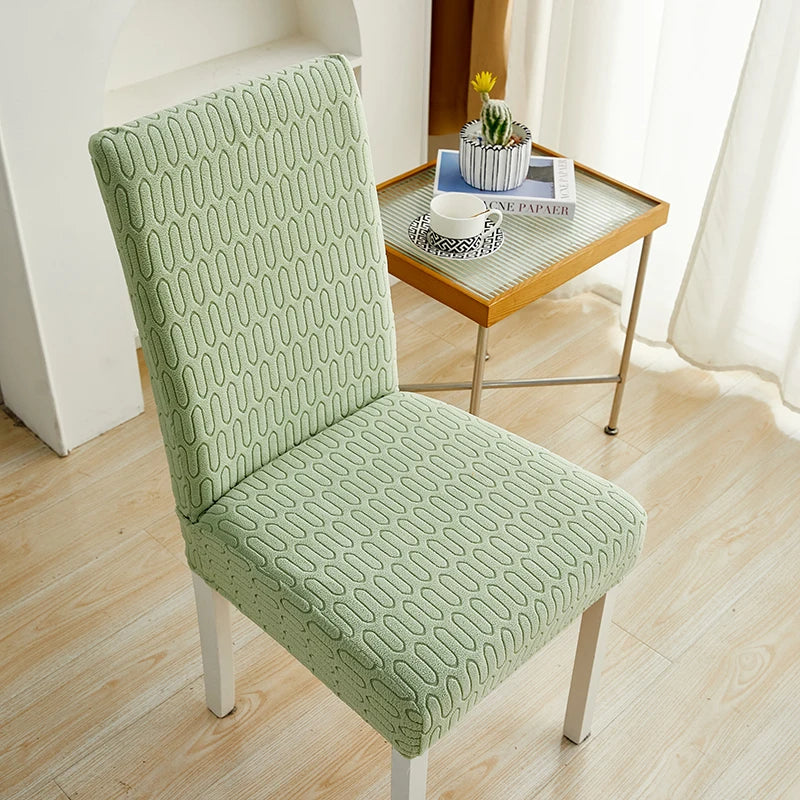 housse chaise moderne tissu extensible protecteur siège salle manger banquet
