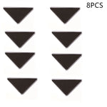 anti dérapage tapis adhésif triangles perforations moderne noir beige 12 pièces