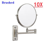 miroir cosmétique noir moderne bras articulé pouces rond sans texte