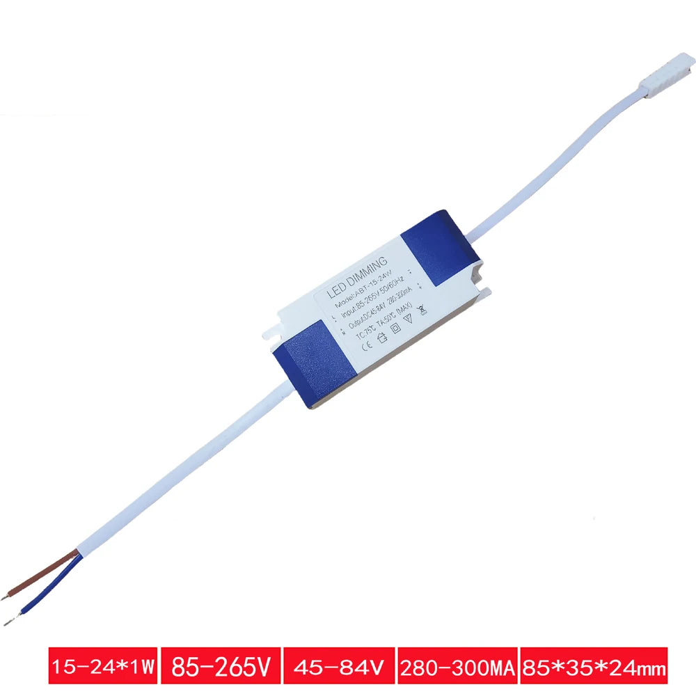 transformateur led 120v 240v blanc bleu moderne 7w 24w 85v 265v 280ma