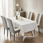 housse chaise moderne rayées géométriques gris beige élasthanne polyester salon chambre