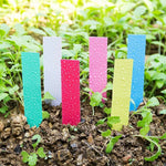 étiquettes jardinage adhésives réutilisables waterproof couleurs aléatoires moderne vert blanc jaune bleu rose violet