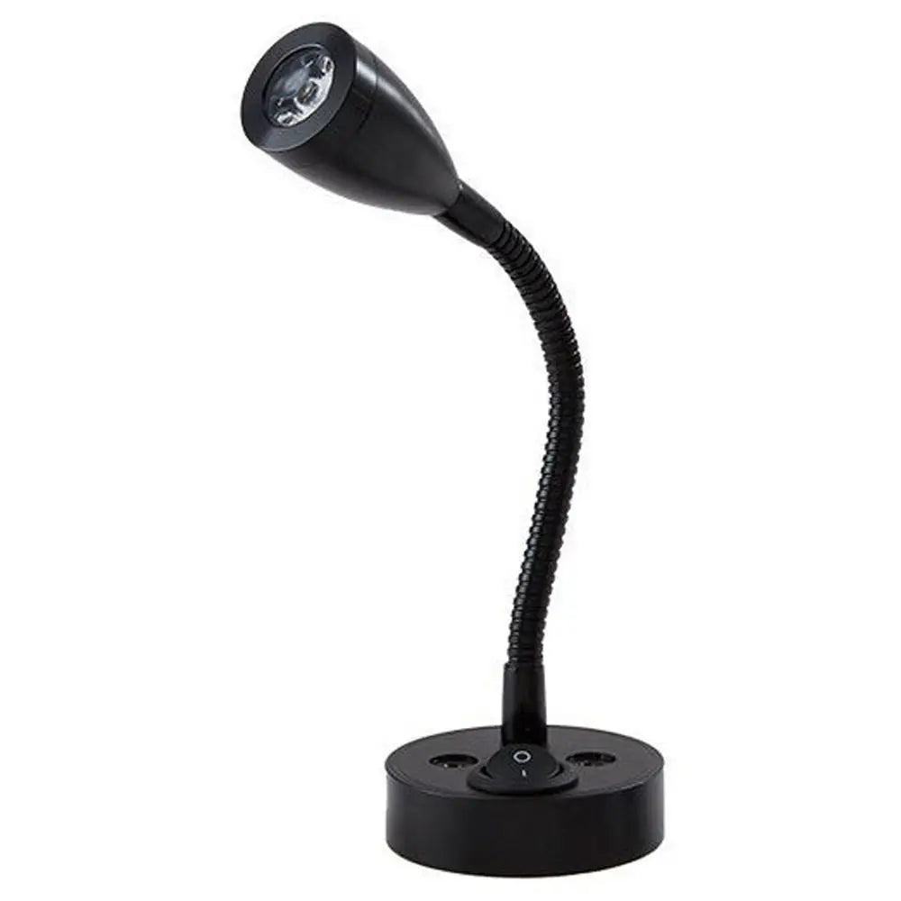 lampe flexible argent noir moderne interrupteur vis métal lisse fonctionnelle