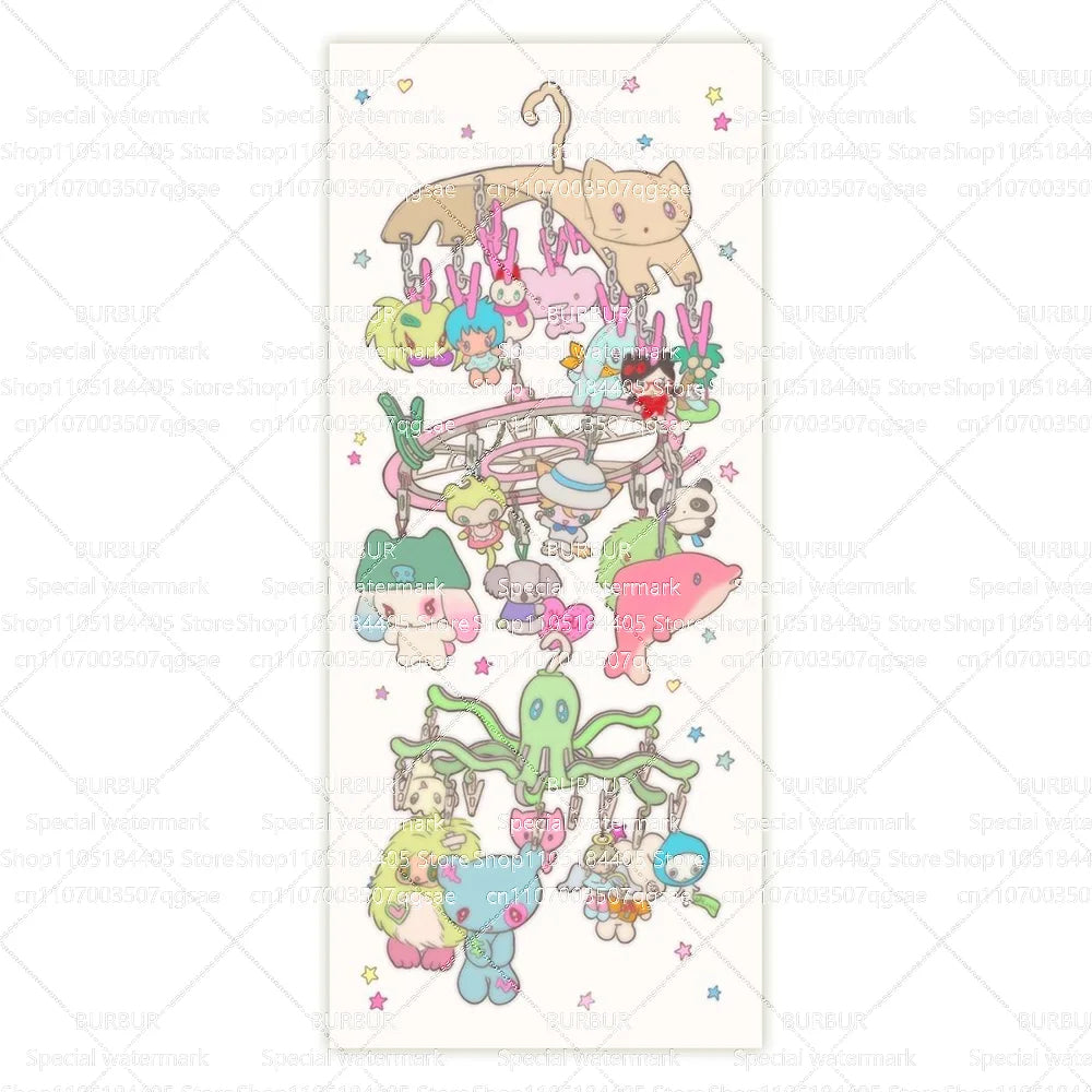 tapisserie multicolore animaux floral chambre enfant carte géante étoiles suspendu nettoyage facile