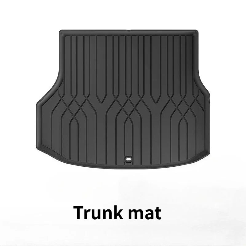 tapis sol coffre voiture noir rayures verticales anti dérapant moderne fixations