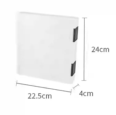 boîtes rangement transparentes pliables moderne poignées blanches stockage papier scrapbooking réutilisables organisateur respectueux environnement