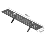 support mural multifonctionnel réglable acier noir moderne clips inclusion plaque protection