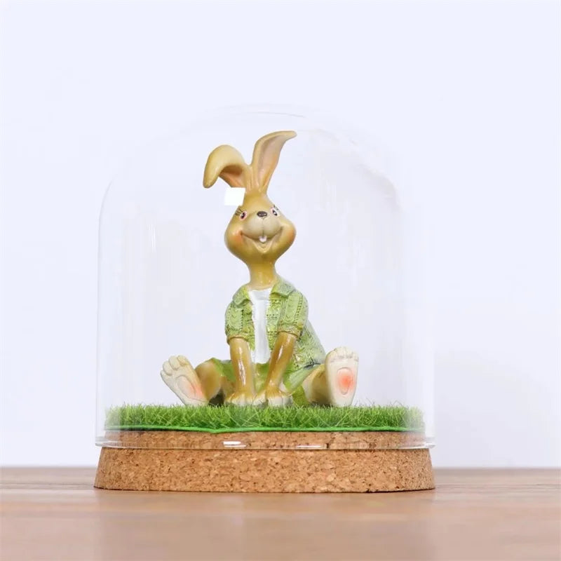 Détail de la base en liège naturel du terrarium