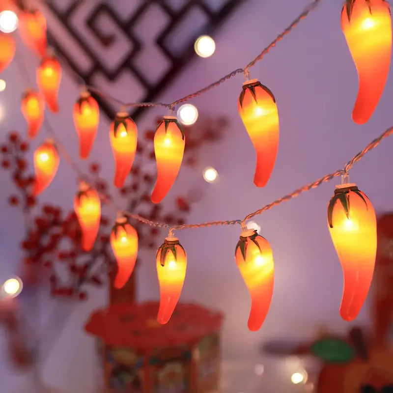 guirlande lumineuse poivron rouge anniversaire noël mariage valentinextérieur moderne festive led warm