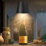 lampe table led rechargeable usb 2000mAh variateur tactile intensité variable lumière nuit RGB noir