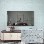 Mur de chambre décoré avec peinture en fibres végétales ton beige