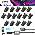 spots led noirs ip67 modernes application mobile contrôlabilité wifi rgb étanches