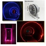 applique murale led rgb 12w moderne éclairage intérieur extérieur rainbows télécommande bluetooth