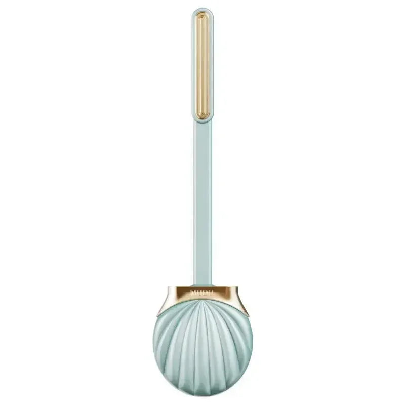 brosse wc moderne bleu clair orange blanc texture coquillage adhésif durable plastique