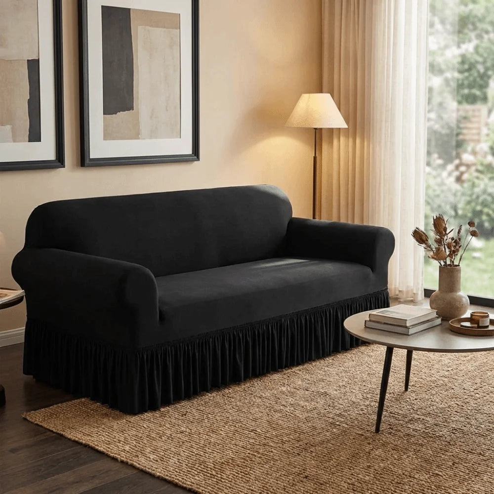 housse canapé extensible anti poussière moderne salon trois places douce antidérapante
