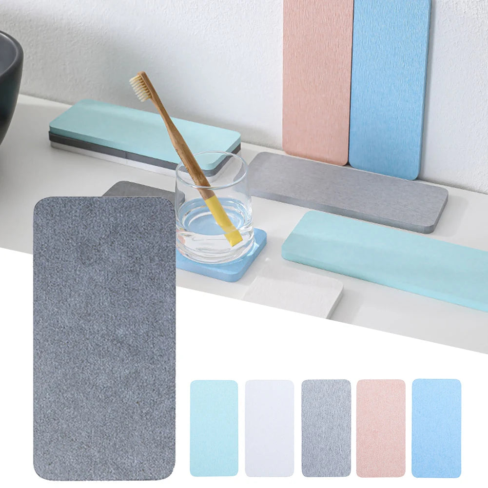tapis bain moderne gris bleu rose blanc 16cm 8cm absorbant eau cuisine salle bains