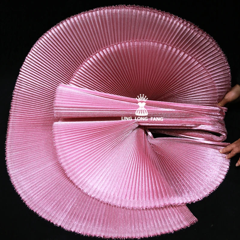 tissu polyester rose pâle rayures horizontales écrasé moderne élégant protection uv 145cm couture bâche