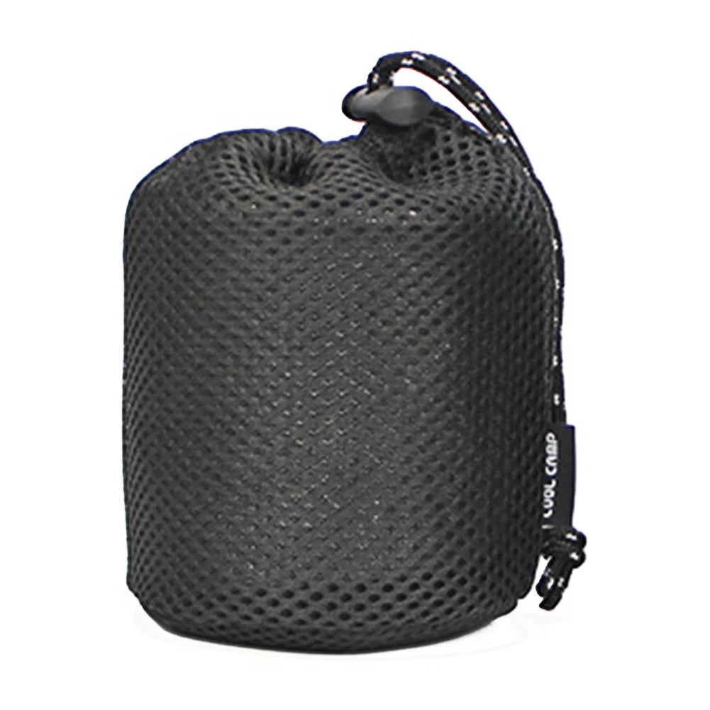 sac rangement bouteille eau noir maille ajustable pratique voyage environnement respectueux multiplications utilisation rechargeable