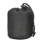 sac rangement bouteille eau noir maille ajustable pratique voyage environnement respectueux multiplications utilisation rechargeable