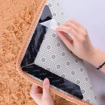 tapis sol antidérapants adhésifs moderne gris marron bleu respectueux environnement salle bain