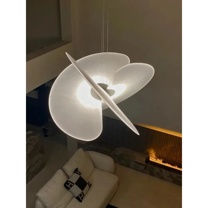 suspension lumineuse contemporaine soie blanche opaque pendentif chaîne salon chambreôtel 40cm 60cm 80cm 100cm