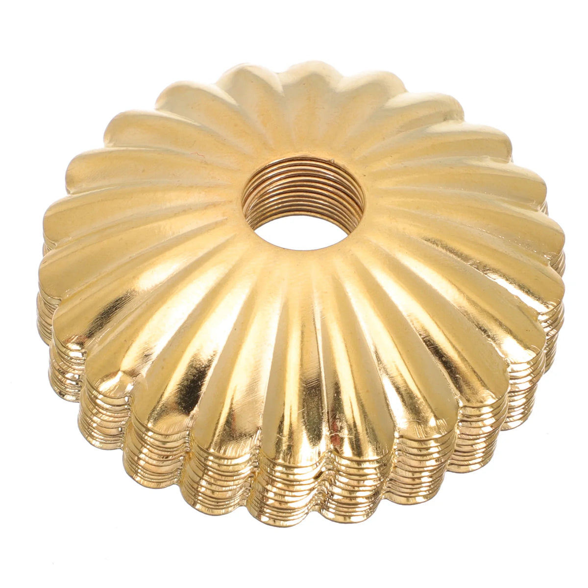 plaque suspension lustre doré rayonnant nervures classique opacité métal durable