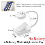 lampe lecture led rechargeable clip portable mode couleur blanc moderne compact usb charge