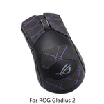 autocollants antiderapants noirs motif geometrique souris gaming rog gladius deux trois