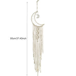 décoration murale dreamcatcher macramé franges boho occasion eid beigeclair
