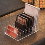 organisateur maquillage transparent palette fards plastique moderne rangement poudre cosmétique