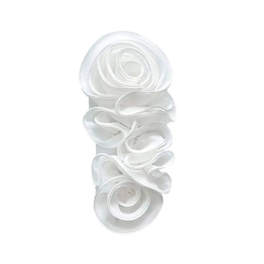 accessoire décoration mode fleur roses relief orange rose blanc rouge moderne élégant polyester