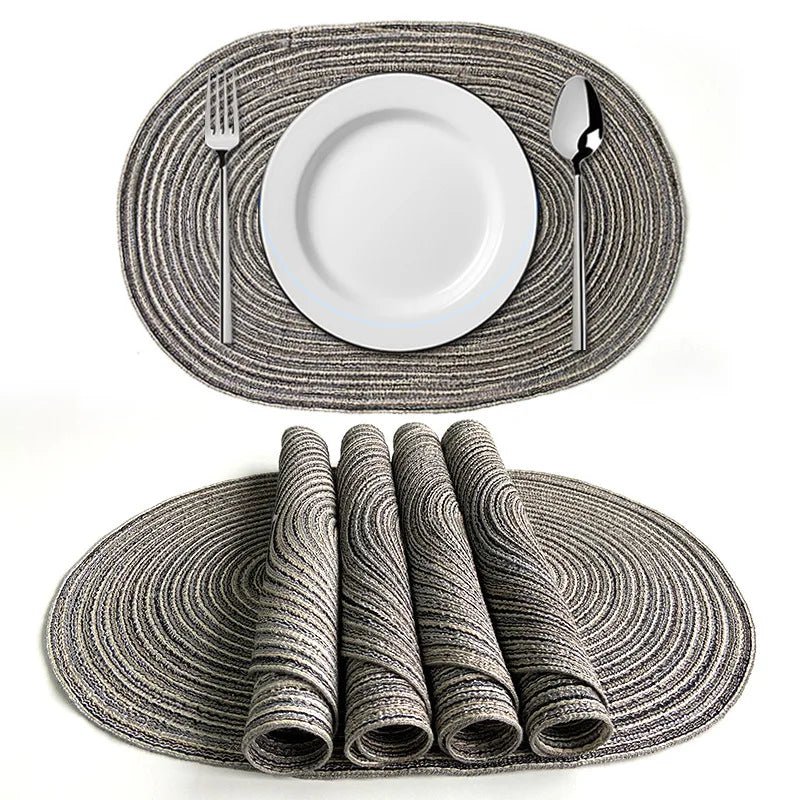 serviettes table beige rayées modernes respectueuses l'environnement opaques vertes bleues orangées