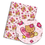 tapis souris hello kitty motifs personnages coeurs fruits fleurs couleurs multiples