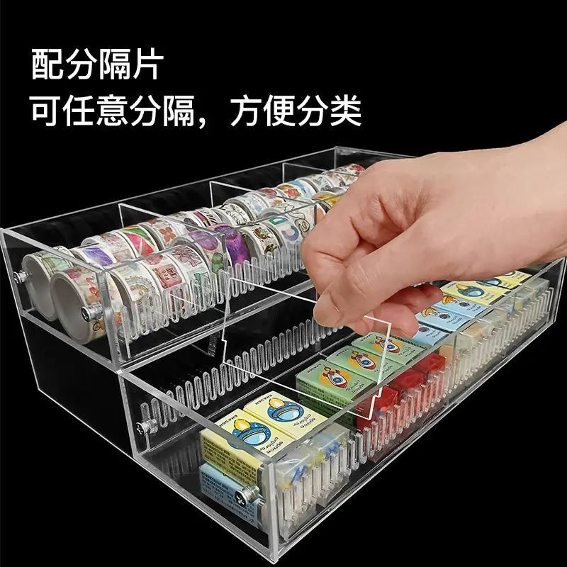 organisateur moderne réutilisable transparent pliable respectueux environnement adhésif articles divers stockage