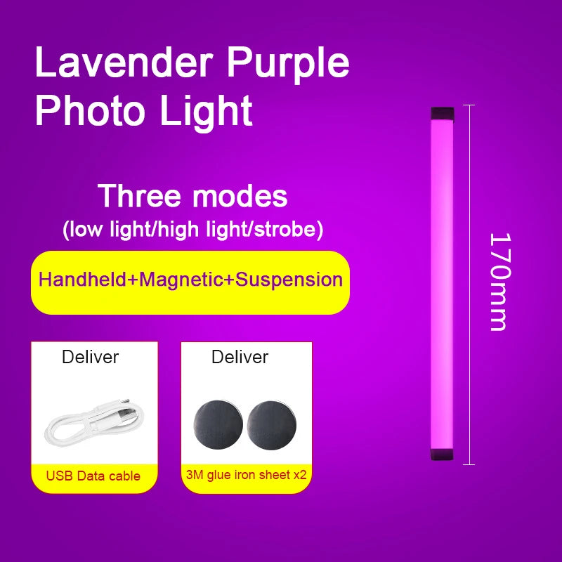 lampe led bleu violet rechargeable moderne minimaliste 520mm 320mm 170mm