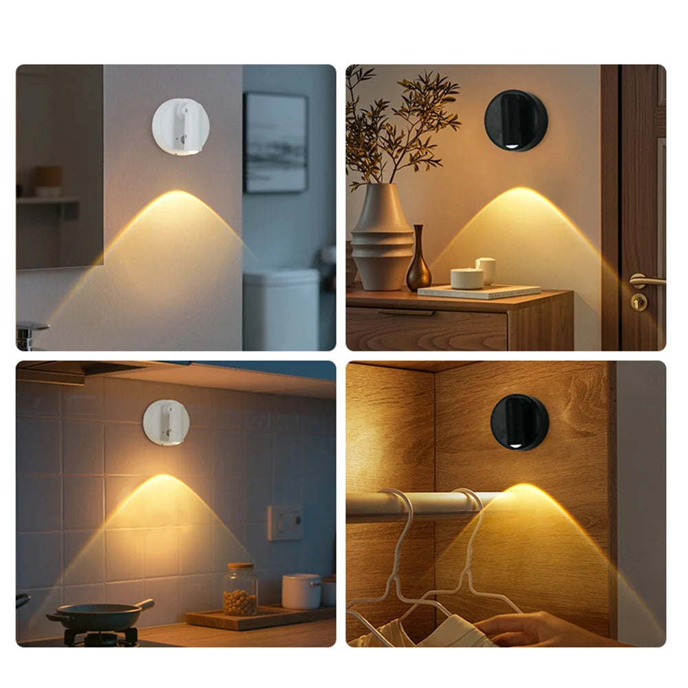 projecteur spot lumineux rechargeable led aimanté moderne noir blanc minimaliste port usb type