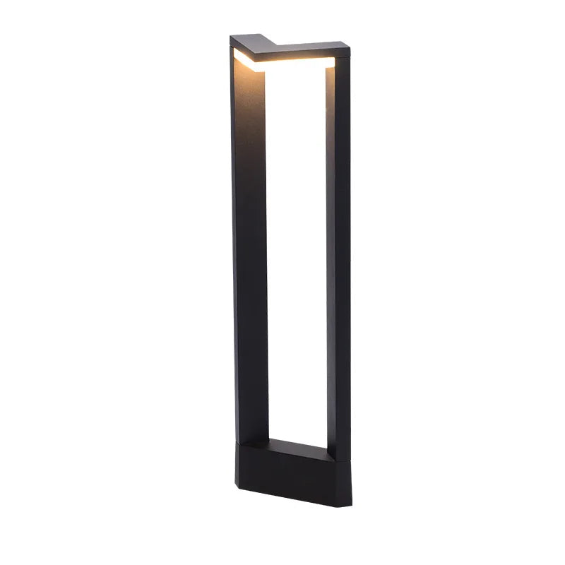 lampe extérieure led imperméable moderne noire ip65 12w 2492000lm fixe aluminium