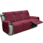 housses fauteuil inclinable gris quilté moderne élastique ajustable poche rangement lavage machine salon