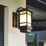 lampe murale moderne noir verre trempé éclairage extérieur résistant hydrofuge facile