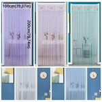 rideau violet bleu rose lapins transparent moderne fenêtre auto agrippante 100cm 200cm