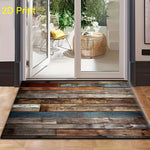 tapis multicolore planchers bois vieillis rustique imperméable résistant décoloration