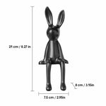 figurine céramique moderne blanc noir doré argenté pailleté minimaliste salon entrée armoire TV ornement
