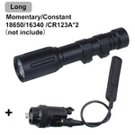 lampe torche led noire dorée texturée moderne 1300 lumens picatinny clip robuste