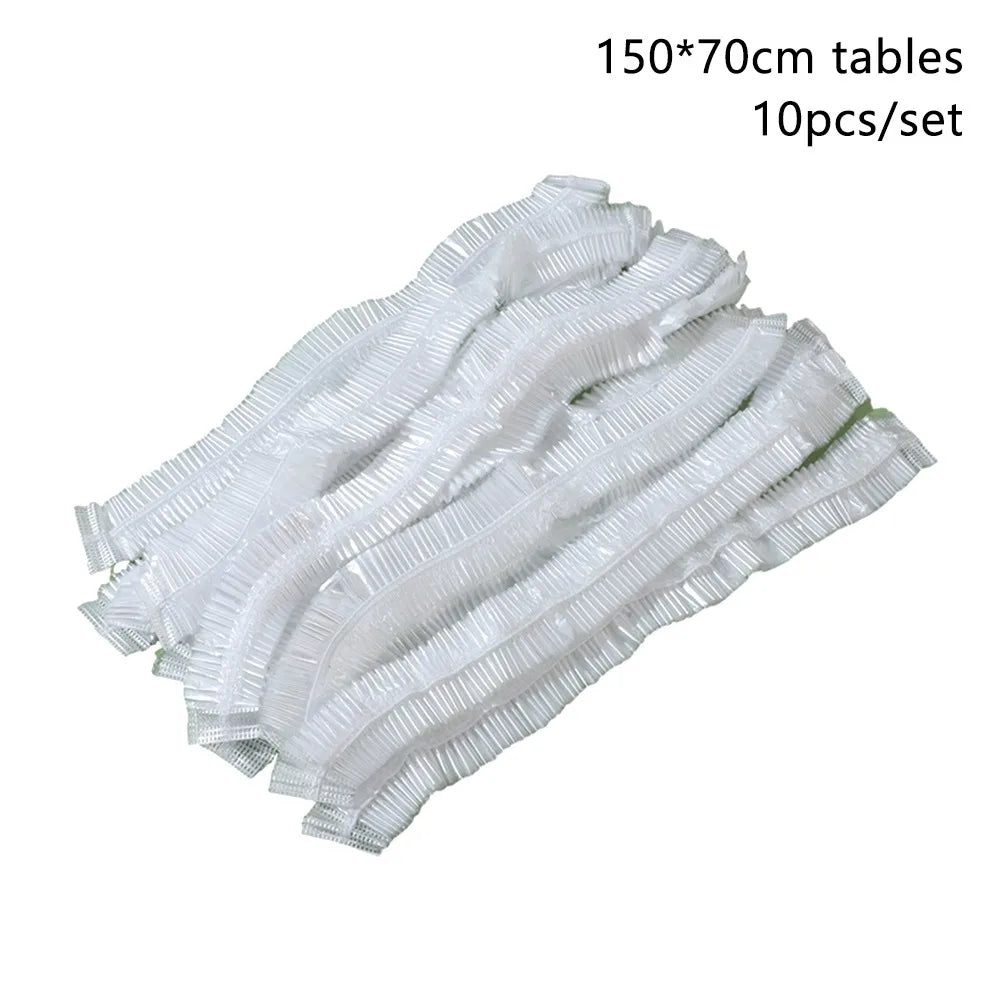 nappe jetable transparente moderne imperméable cordons serrage table 60x60 100x60 120x60 150x70 cm