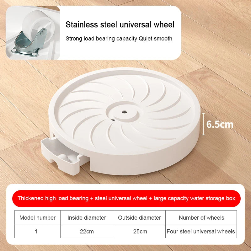 plateau fleur roulettes tiroir blanc gris moderne drainage gravé plastique pp