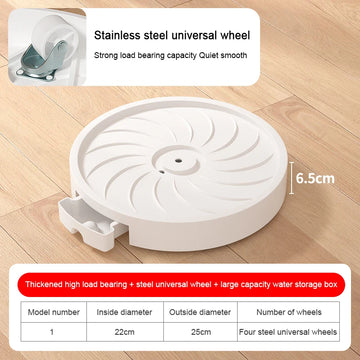 plateau fleur roulettes tiroir blanc gris moderne drainage gravé plastique pp