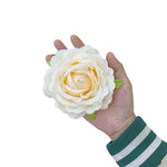 Décoration murale artificielle roses soie classique blanc rose violet romantique
