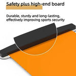 tapis yoga orange noir texture moderne bord fixé 50x140 50x180 50x200 cm