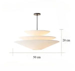 suspension lumineuse moderne blanc pendentif métal opaqué 90 260V facile salon chambre