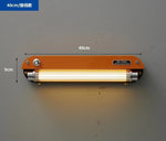 lampe led moderne orange rectangulaire fixée mur éclairage cuisine salle manger 2000 82000 flux